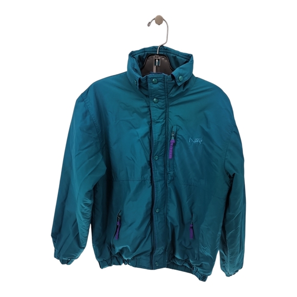 Northern Reflections Retro Blue-Green Fleece lined Jacket Unisex Outerwear - Picture 1 of 9